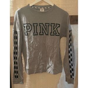 Women's Grey Victoria Secret PINK crew neck Size XS